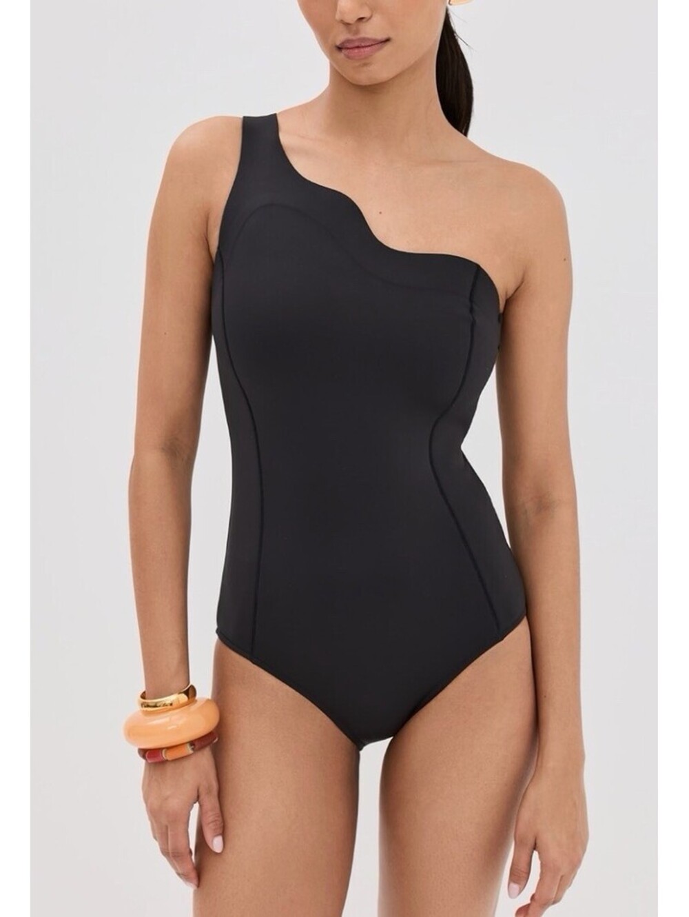 NWT STAUD $350 Starboard Sea Swimsuit Swim one Piece Designer Scallop XS/0-2